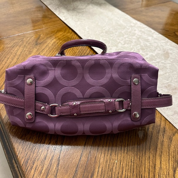 NWOT Coach Purple Sabrina Satchel. - Picture 3 of 12